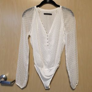 Abercrombie & Fitch white bodysuit
